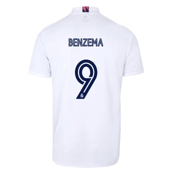 Camiseta Real Madrid Primera equipo NO.9 Benzema 2020-2021 Blanco